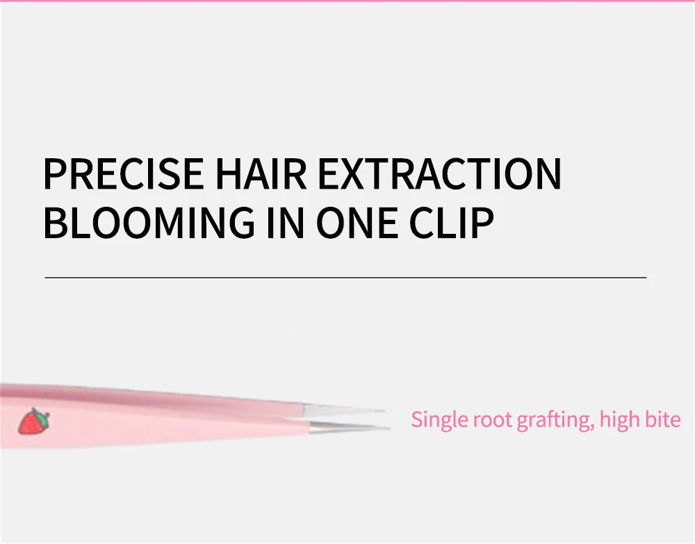 Pinces Extension Cils Inox – Outil Pose Cils & Nail Art | Ramasse-Strass