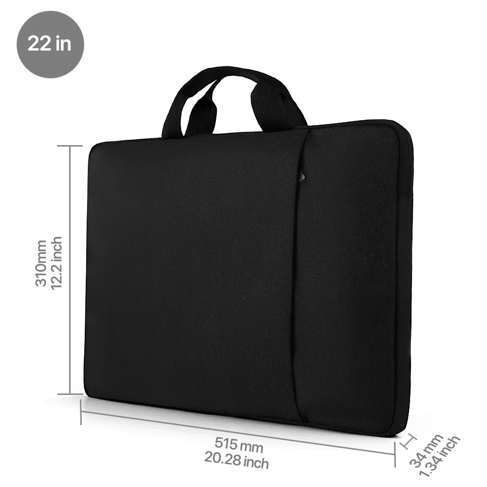 UPERFECT Housse 22'' Waterproof – Sac Transport Moniteur, Laptop & Tablette | Grande Capacité & Poignée Robuste