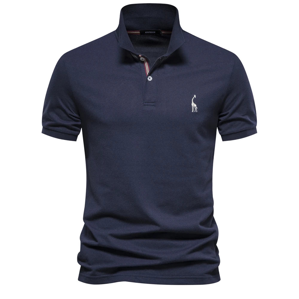 Polo Homme Coton Manches Courtes Couleur Unie Haute Qualité – Casual Élégant Été | Mode Homme Premium