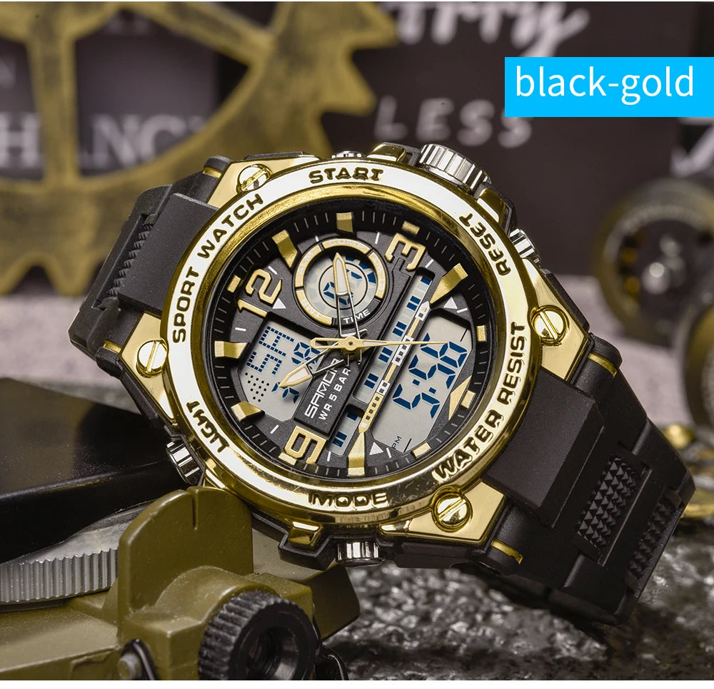 Montre Homme SANDA 6024 Militaire Sport Luxe Quartz 5ATM Étanche – Robuste & Fashion
