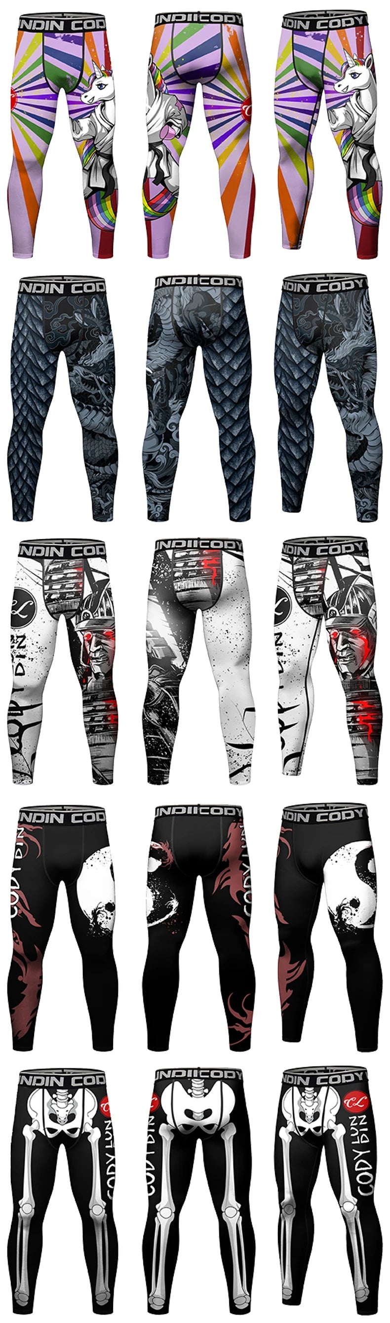 Leggings de Compression Homme - BJJ, Grappling & Fitness