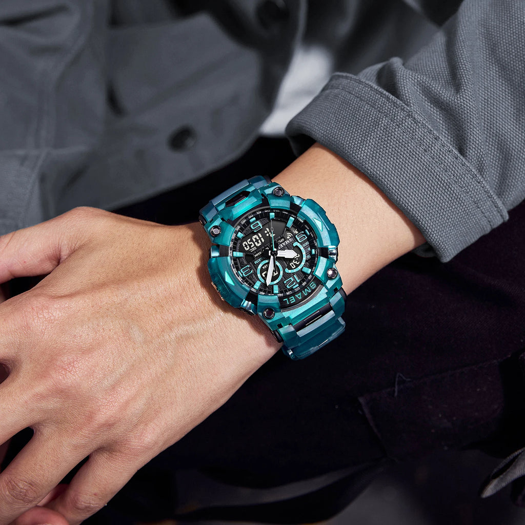 Montre Homme SMAEL 8099 Militaire Digital Sport – Étanche 50M LED Chronographe Antichoc
