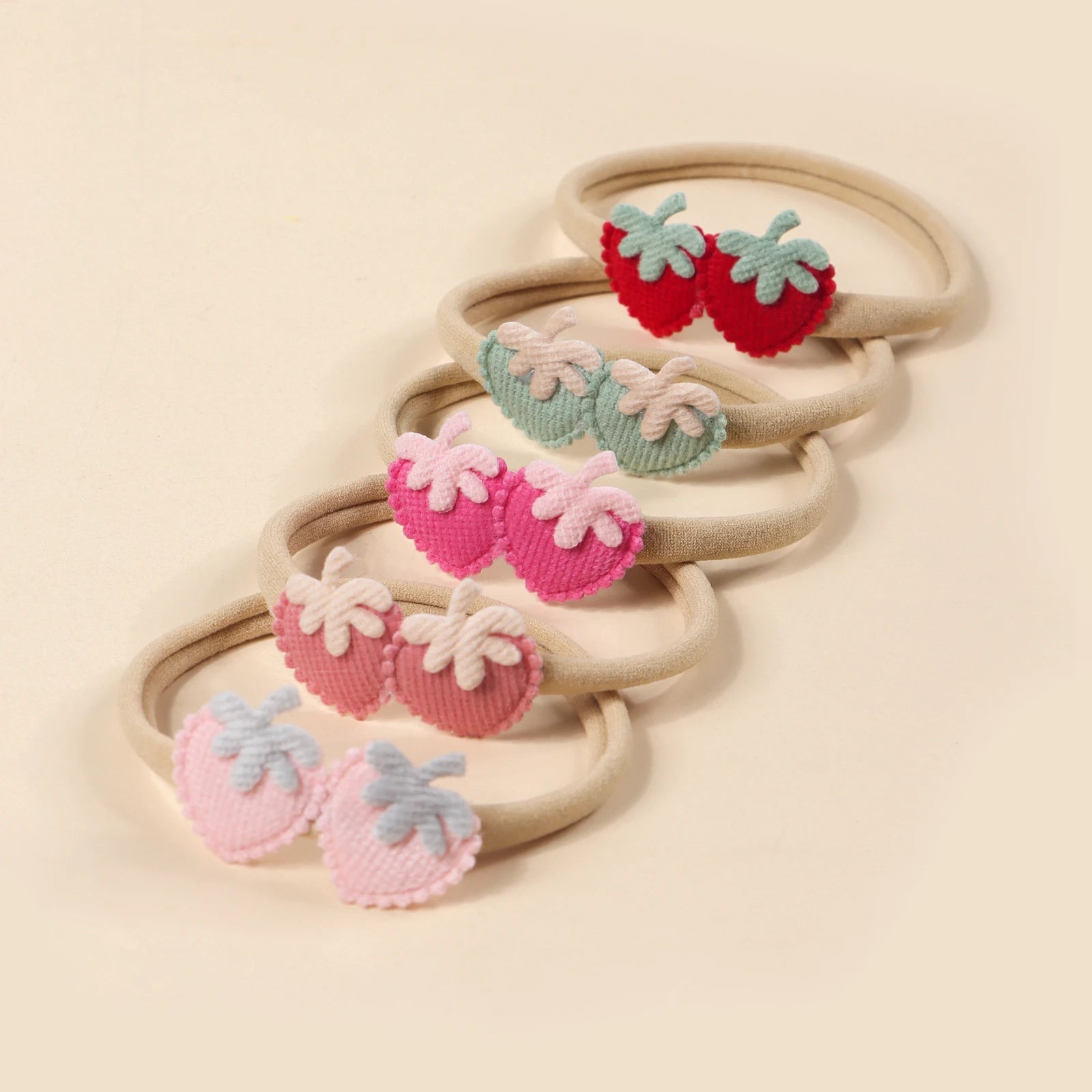 Lot 5 Bandeaux Fleurs Dentelle Rose Bébé Fille – Accessoires Cheveux Nouveau-Né Photo Mignons