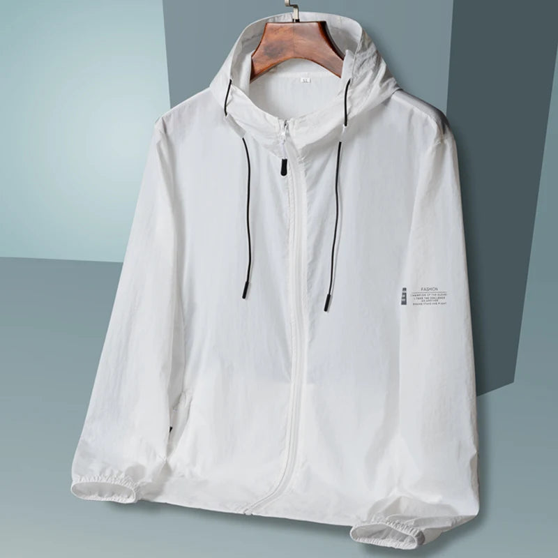 Veste Coupe-Vent Unisexe Anti-UV Capuche Été – Séchage Rapide Pêche Chasse Outdoor Homme & Femme | Windbreaker Protection Solaire