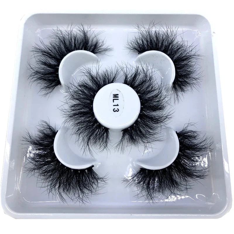 Faux Cils 3D Mink Naturels 2025 – Lot 3 Paires Longues | Extensions Cils Beauté