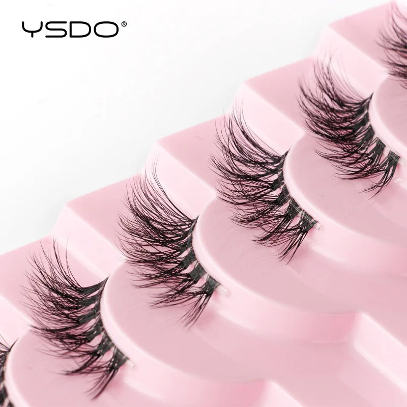 Faux Cils Mink 3D YSDO – Lot 3/5/10 Paires | Maquillage Dramatique Naturel