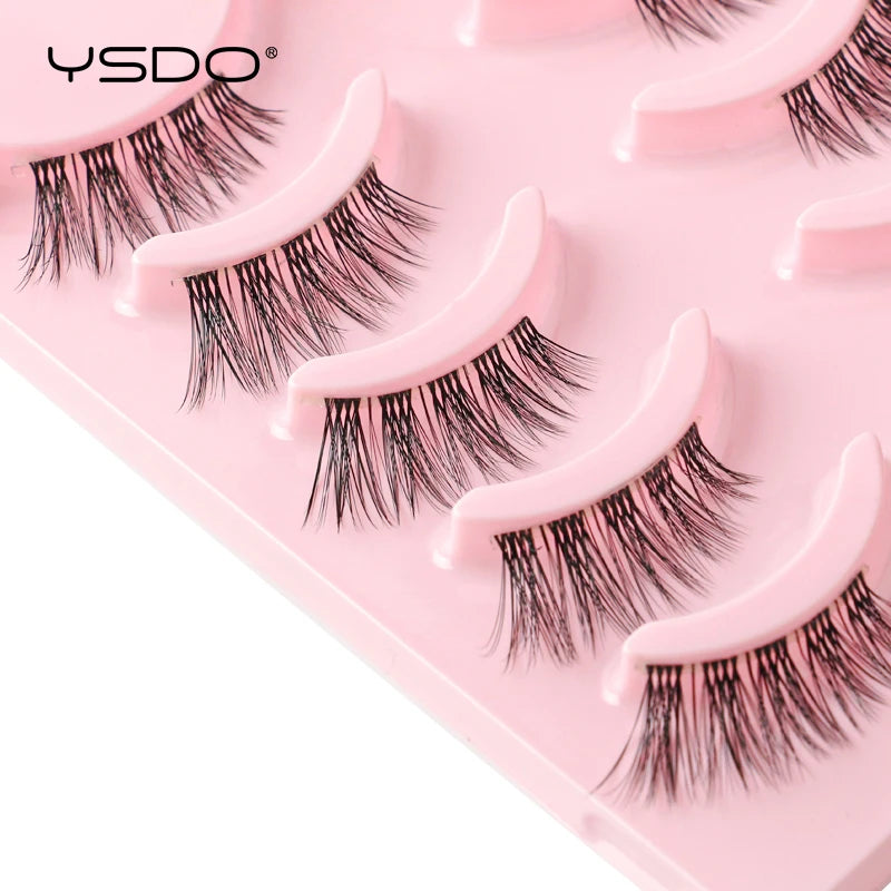 Faux Cils Mink 3D YSDO – Lot 3/5/10 Paires | Maquillage Dramatique Naturel