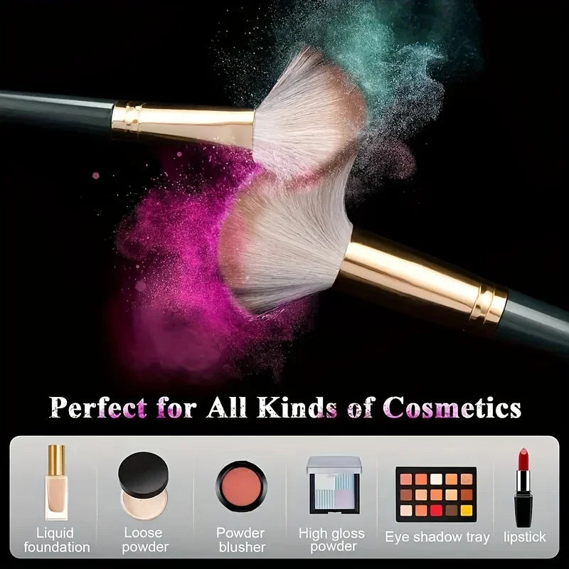 Set 14 Pinceaux Maquillage Professionnel – Fard à Paupières, Correcteur & Blush | Ultra-Doux & Soyeux