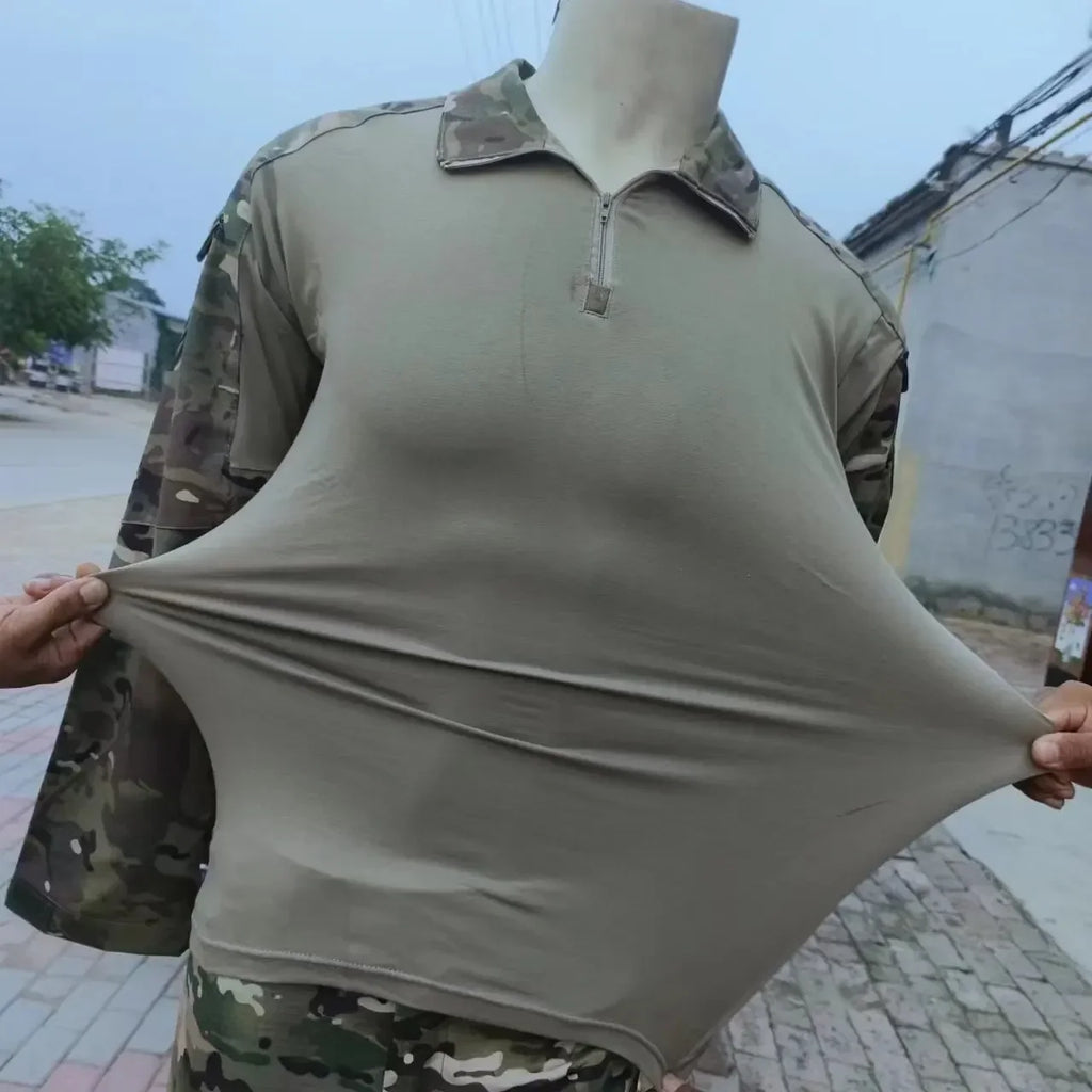 T-Shirt Tactique Homme Airsoft Combat Armée Paintball Chasse Respirant Outdoor Militaire | T-Shirt Tactique Outdoor Premium