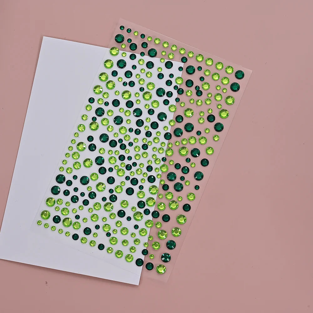 Stickers Strass Visage – Tatouages Temporaires Glitter Diamant | Fête & Maquillage