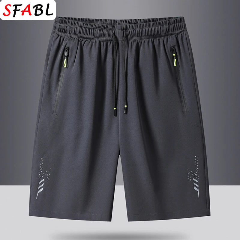 Short Homme Plage Sport Séchage Rapide Uni – Jogging Running Poches Zip Léger Loose Été | Mode Homme Outdoor Natation