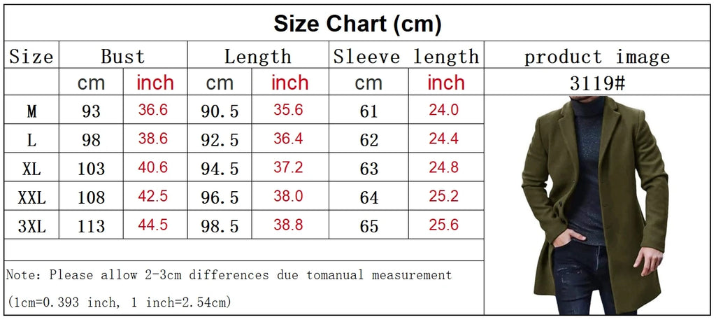 Veste Homme Streetwear Laine Col Reversé Couleur Unie Casual Élégante Boutonnage Simple Printemps Hiver Tendance – Manteau Casual Chic Urban Premium | Mode Homme Streetwear Premium
