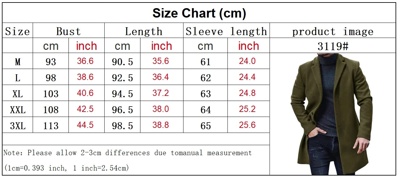 Veste Homme Streetwear Laine Col Reversé Couleur Unie Casual Élégante Boutonnage Simple Printemps Hiver Tendance – Manteau Casual Chic Urban Premium | Mode Homme Streetwear Premium