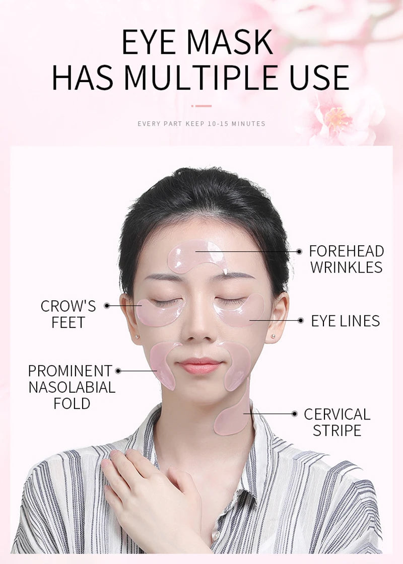 Kit Skincare Coréen LAIKOU Sakura – Nettoyant, Masque Yeux & Lèvres, Hydratation Intense | Routine Beauté K-Beauty Complète