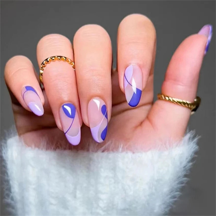 24 Faux Ongles Ballerina & Coffin Amovibles – Manucure Prête à Porter, Forme Amande & Coffin | Décoration Ongles Femme & Fille