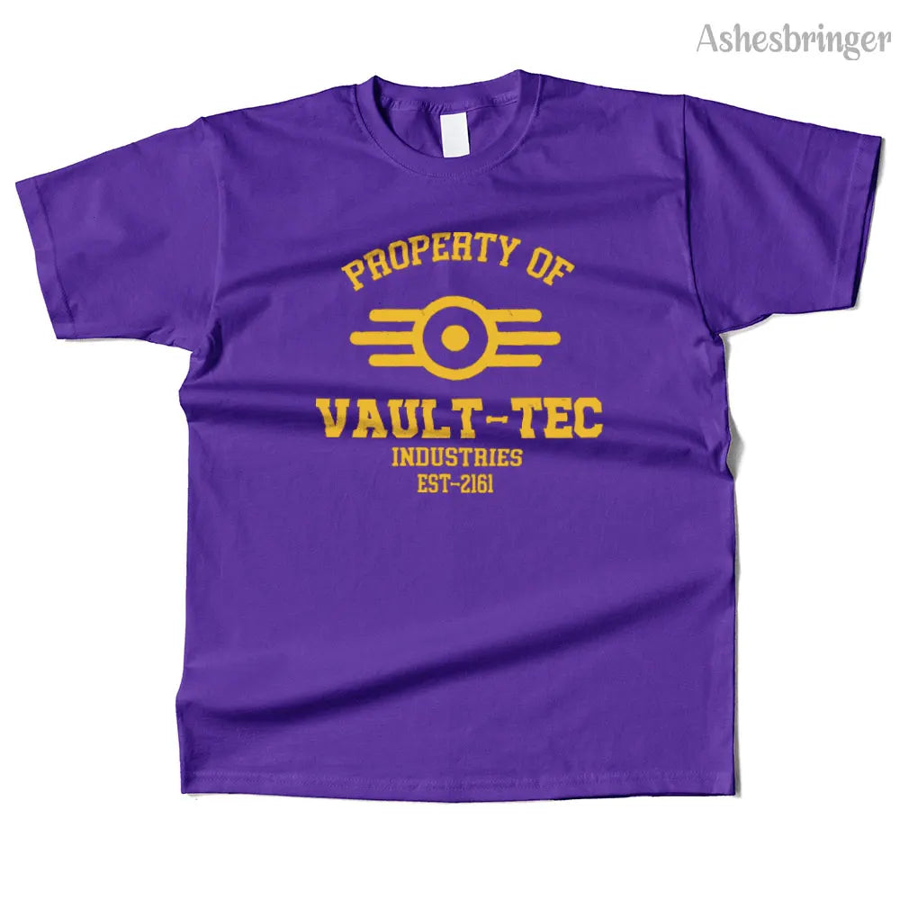 T-Shirt Unisexe Coton Vault-Tec Graphic Streetwear Casual – Tee Gaming Fallout Fan Art Homme & Femme | Mode Geek Pop Culture