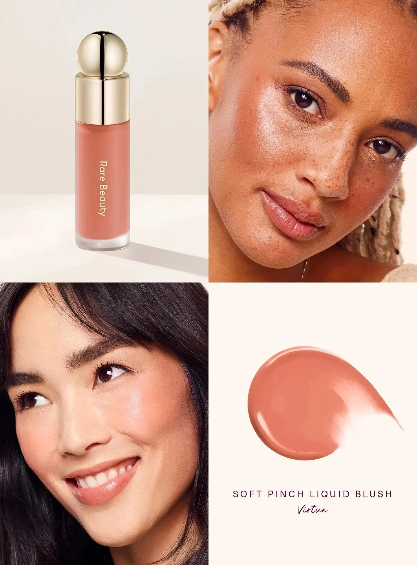 Blush Liquide Rare Beauty – Contouring & Bonne Mine Waterproof | Teint Naturel & Repulpant