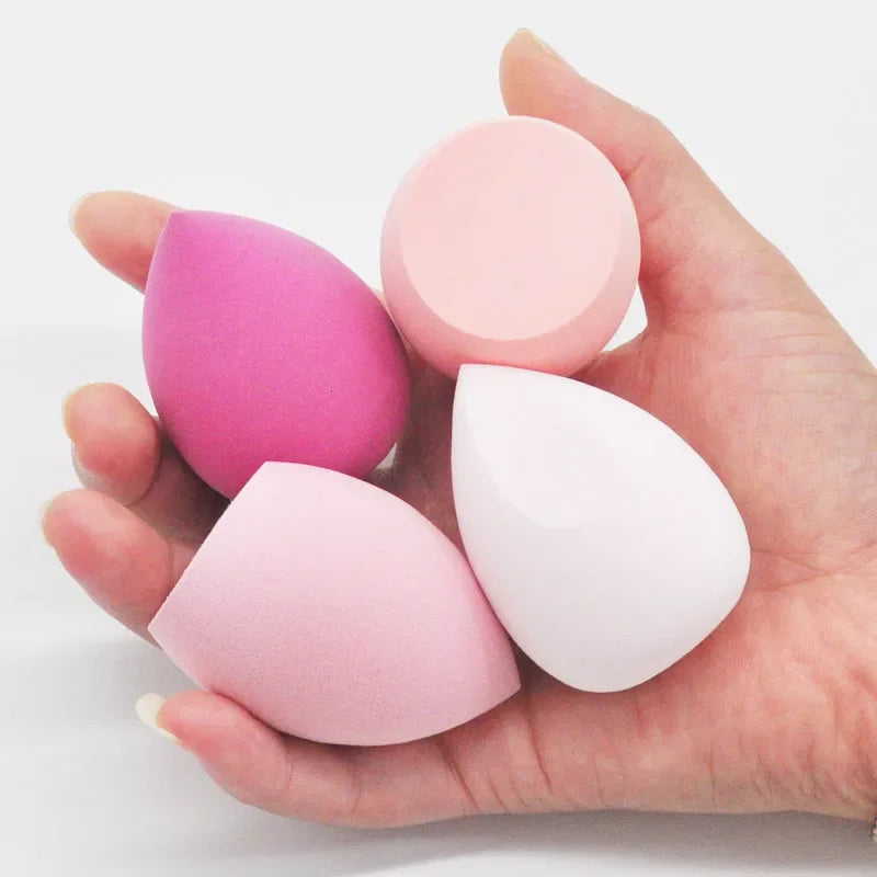 Lot 4 Éponges Maquillage Blender Puff – Fond de Teint, Poudre & Correcteur | Application Douce & Uniforme | Accessoire Beauté