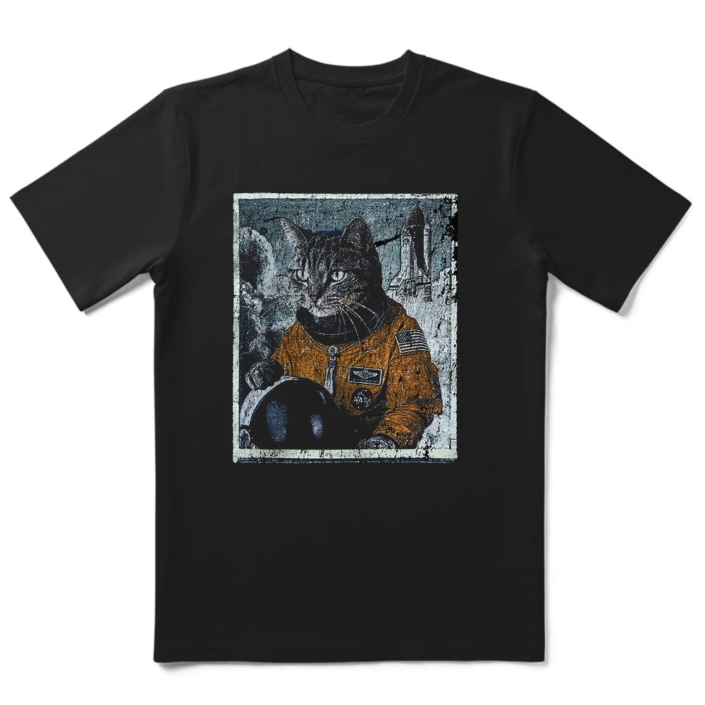 T-Shirt Homme 100% Coton Imprimé Chat Cool Loose Été Manches Courtes Col Rond Casual Tendance – Tee Graphique Félin Streetwear | Mode Homme Premium