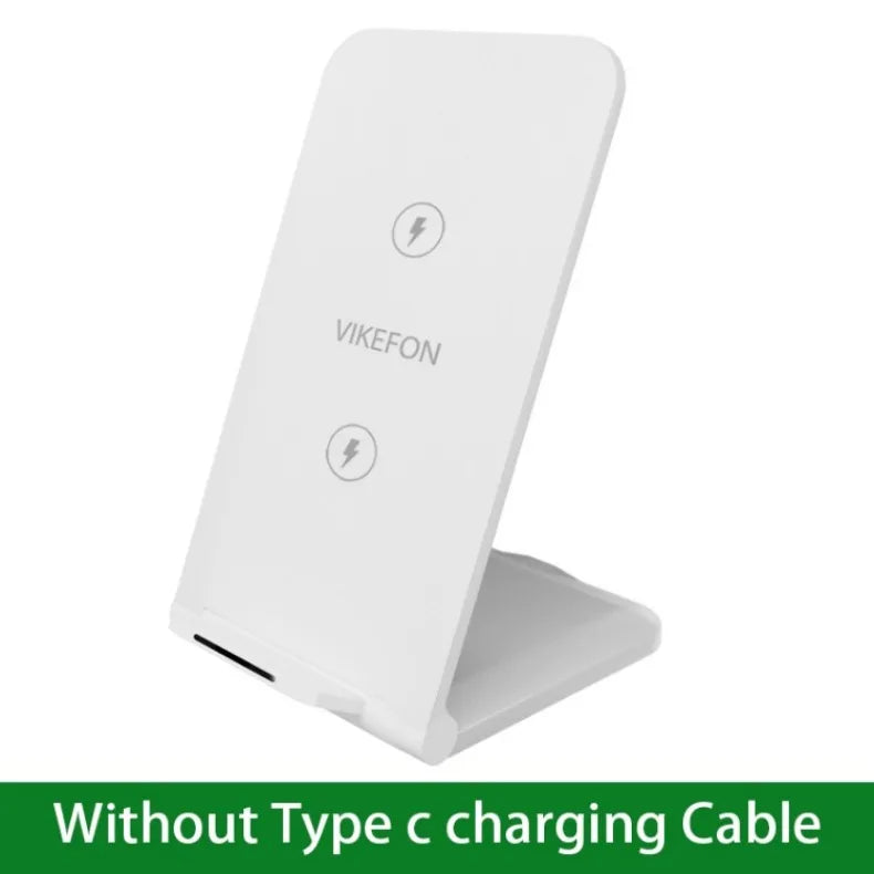 Chargeur Sans Fil 30W Pliable Stand – iPhone 14 13 12 11 Samsung S21 S20 Charge Rapide