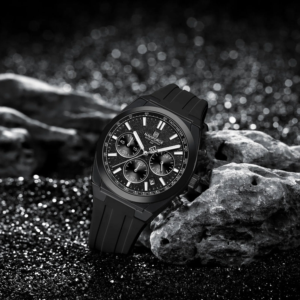 Montre Homme Naviforce 8080 Chronographe Multifonction 2025 – Sport Militaire Luxe Quartz