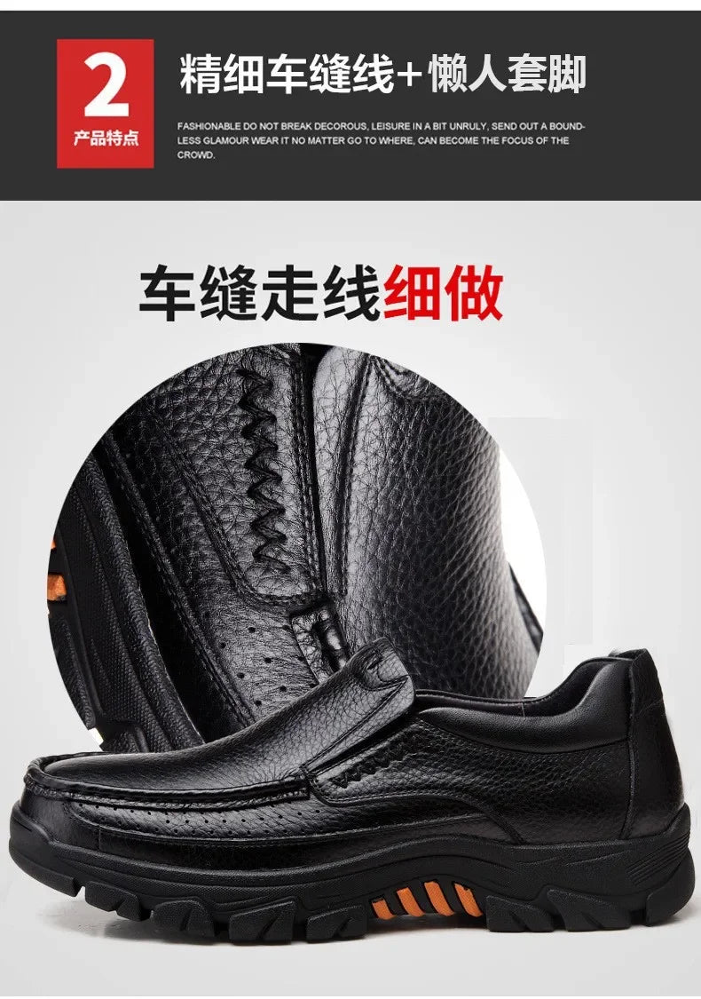 Chaussures Business Cuir Léger Homme – Casual Confortables Senior & Adulte Vente Directe