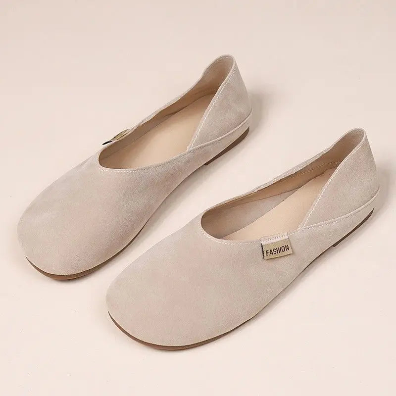 Ballerines Gommino Granny Fairy Style 2024 – Semelle Douce Bout Rond Flat Polyvalentes