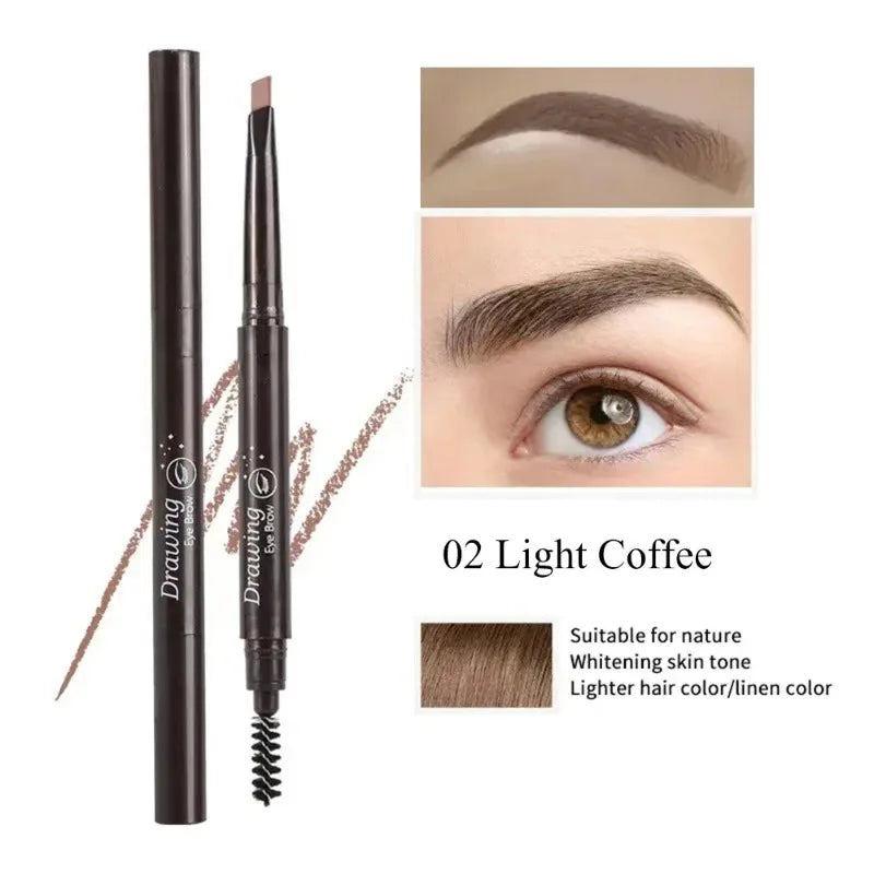 Crayon Sourcils Double Embout – Ultra-Fin Waterproof Longue Tenue | Maquillage Professionnel