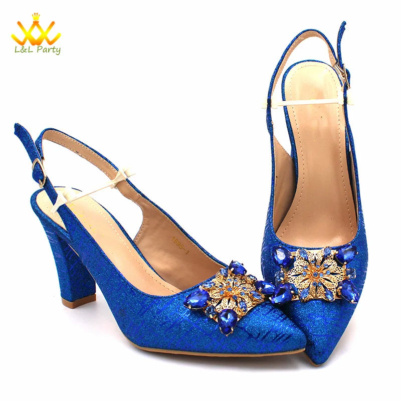 Ensemble Chaussures + Sac Italien Orange Cristal – Pumps Luxe Mariage Fête 2024