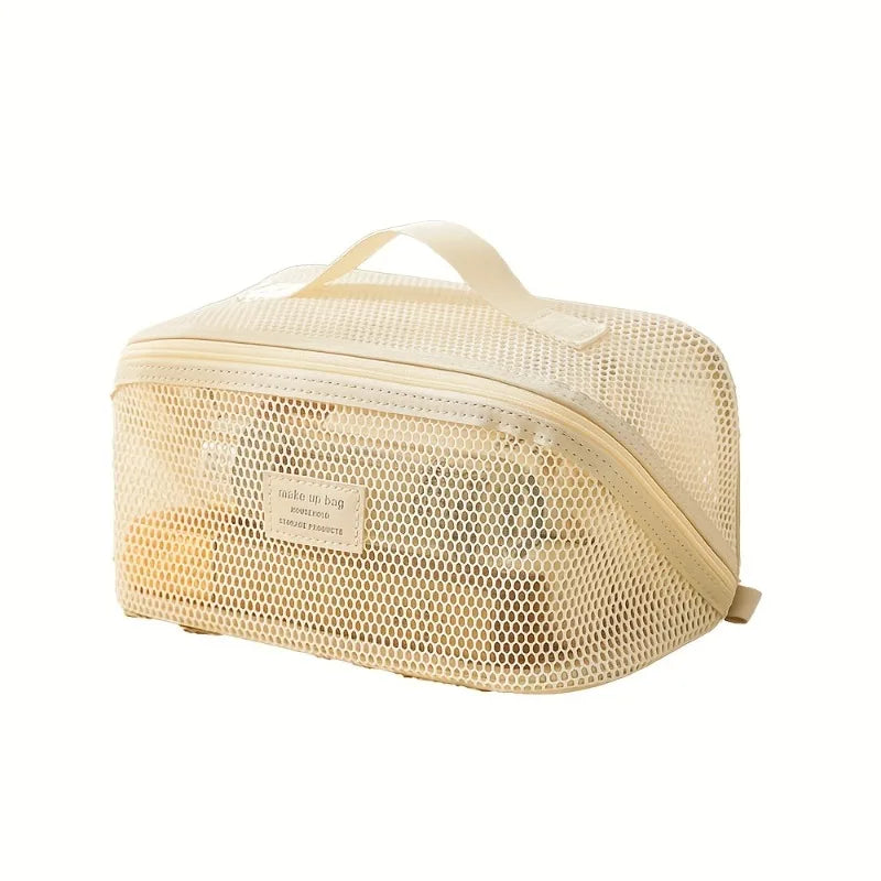 Trousse Organisateur Maquillage Luxe – Kit Toilette Femme Voyage | Boîte Cosmétique Zip