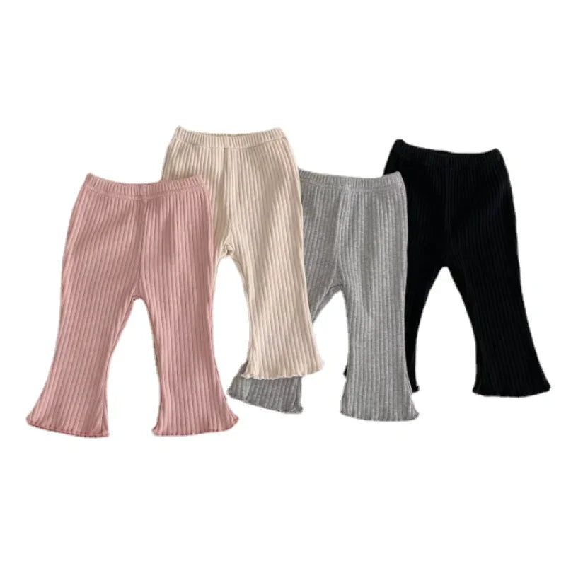 Pantalon Bébé Slim Élastique Couleur Unie – Legging Léger Été Nouveau-Né Garçon Fille Toddler