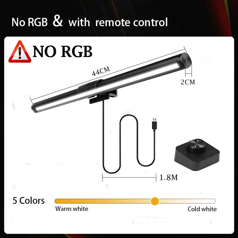 Barre LED Moniteur – Lampe Bureau Dimmable Accroche Écran | Éclairage Laptop & Office Sans Éblouissement