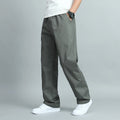 Herren Übergrößen Hose Baumwolle Casual Loose Fit Gerader Schnitt Cargohose – Sommer Herbst | Herrenmode Bequem