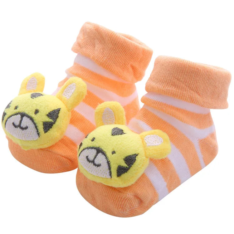 Chaussettes Bébé Unisexe Motifs Animaux Cartoon – Antidérapantes Nouveau-Né Toddler Cadeau Naissance
