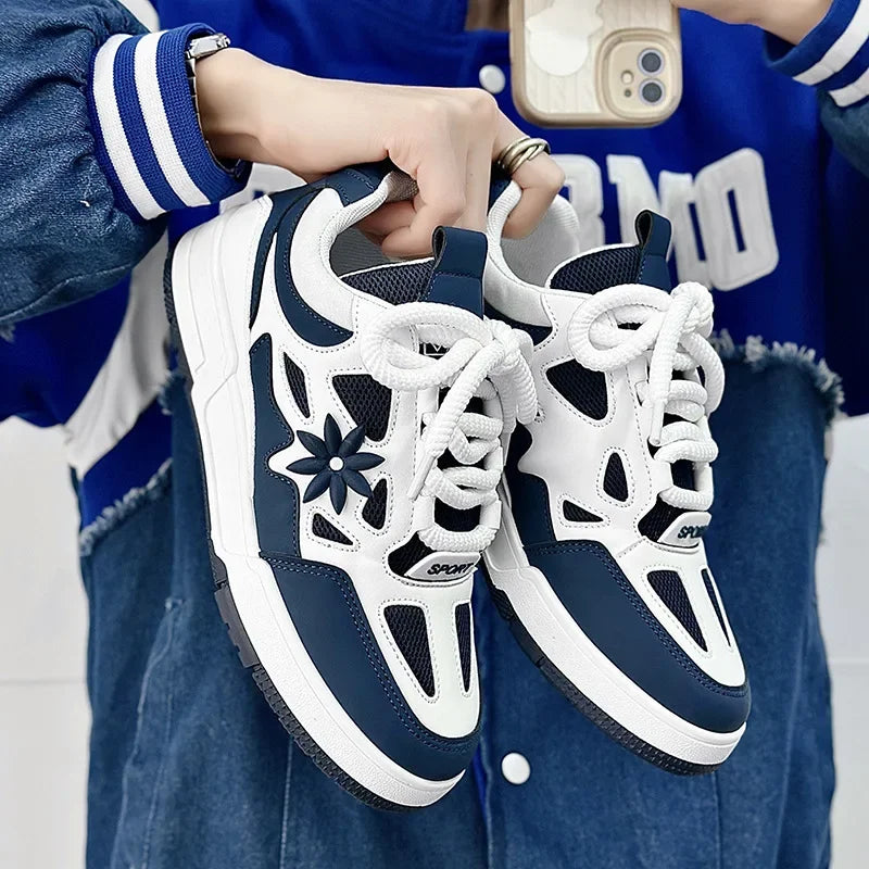 Sneakers Plateforme Vulcanisées Homme – Semelle Épaisse Respirantes Résistantes Sport Casual