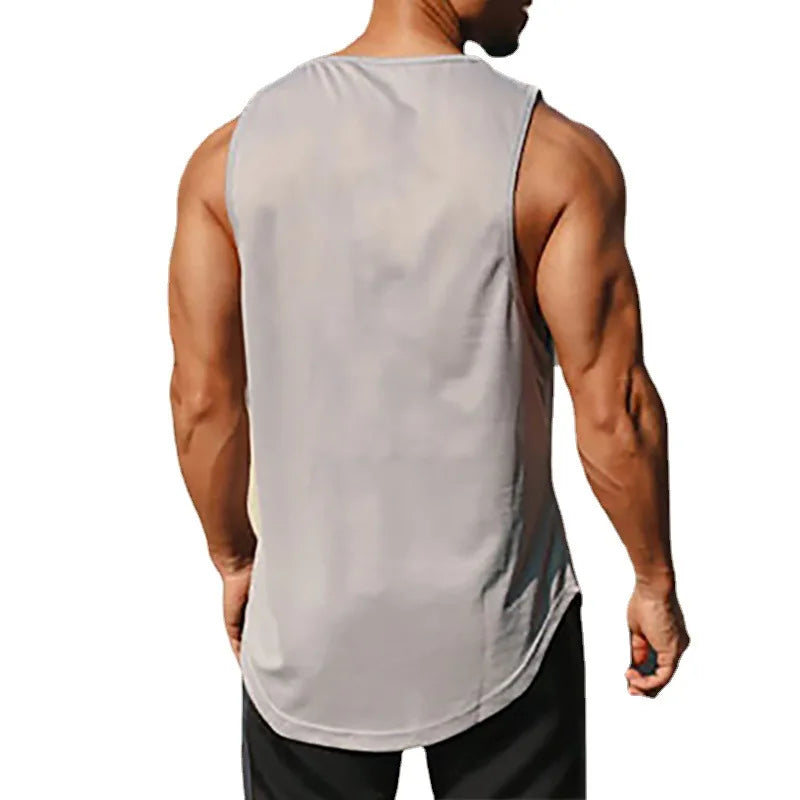 Débardeur Homme Gym Fitness Séchage Rapide – Loose Bodybuilding Sans Manches Basketball Été | Mode Homme Sport Premium