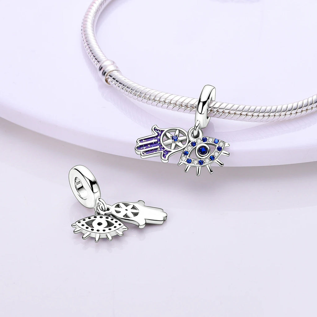 Charm Argent 925 Pendentif Croix, Ange, Pyramide & Pharaon – Breloque Spirituelle & Symbolique DIY | Compatible Bracelet Original | Bijou Personnalisé