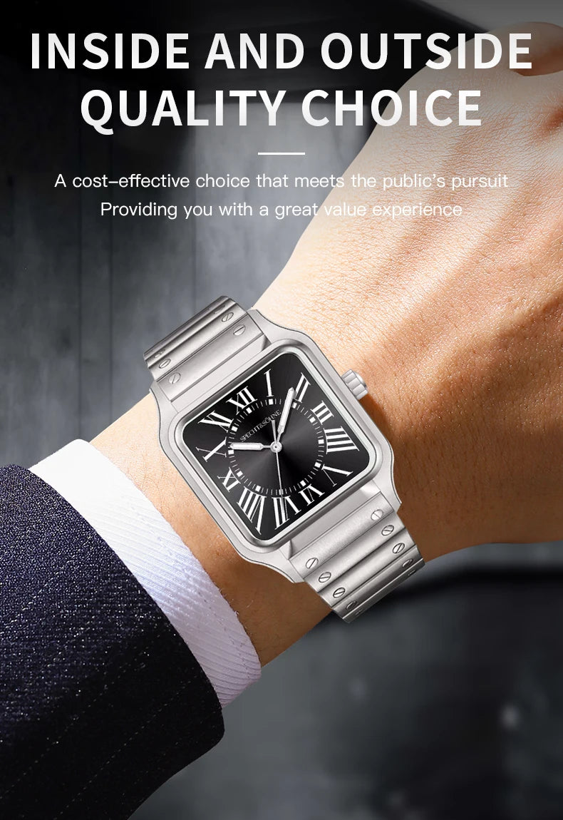 Montre Unisexe Specht & Söhne Luxe 34mm Quartz – Ultra-Fine Saphir Acier Étanche 50M