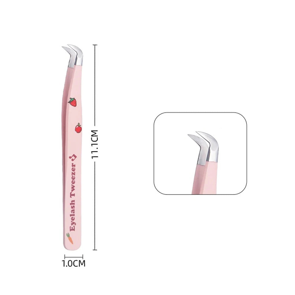 Pinces Extension Cils Inox – Outil Pose Cils & Nail Art | Ramasse-Strass