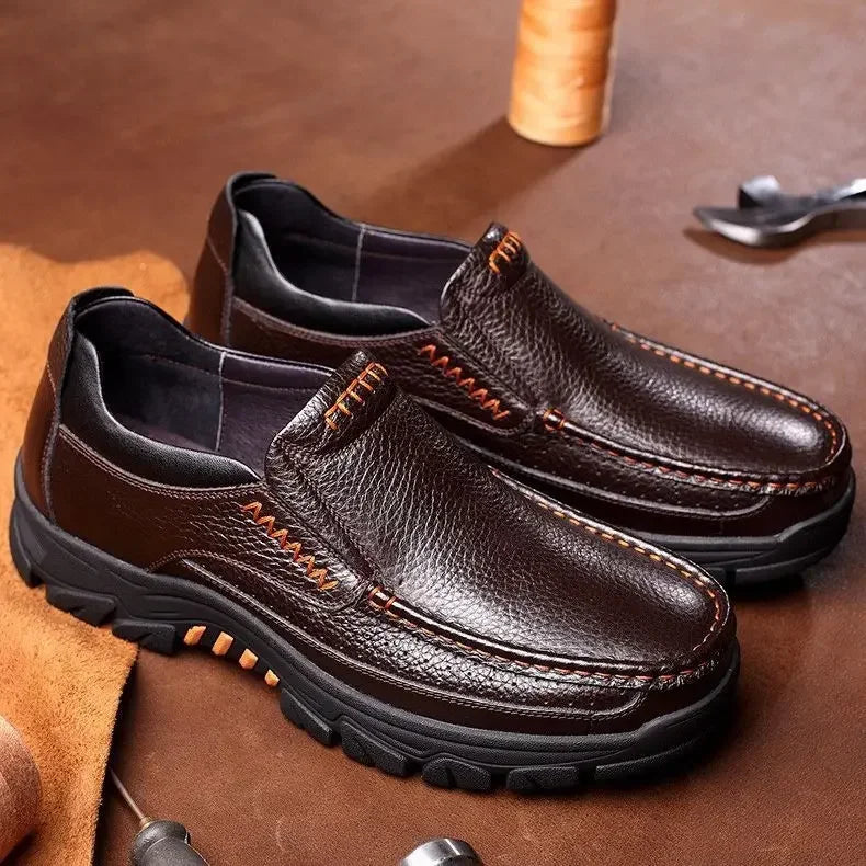Chaussures Business Cuir Léger Homme – Casual Confortables Senior & Adulte Vente Directe