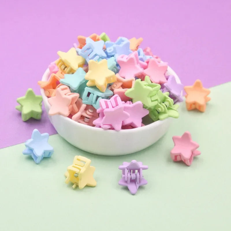 Lot 30 Mini Pinces à Cheveux Fille – Barrettes Colorées Cartoon Lapin Fleur Étoile Couronne Bébé Enfant