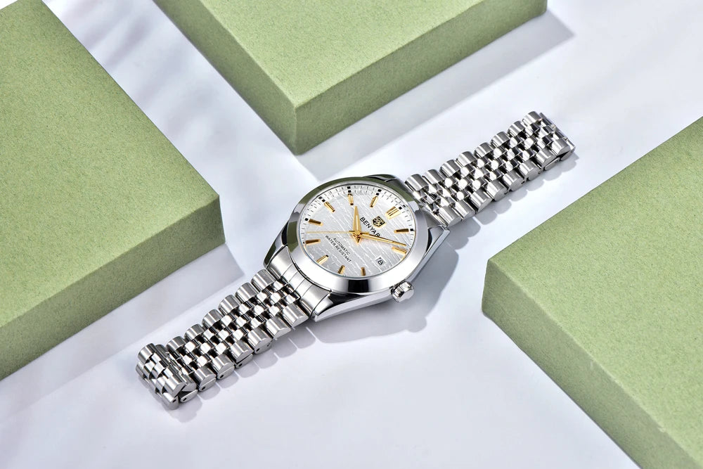 Montre Homme Luxe BENYAR Mécanique Automatique Acier – Étanche Sport Top Brand