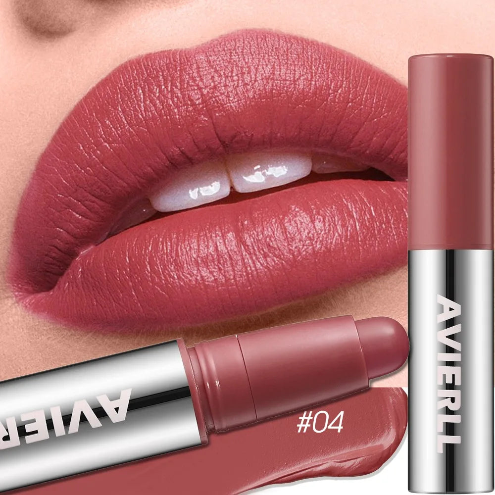 Rouge à Lèvres Mat Hydratant – Stylo Rotatif Facile à Appliquer | Waterproof Longue Tenue
