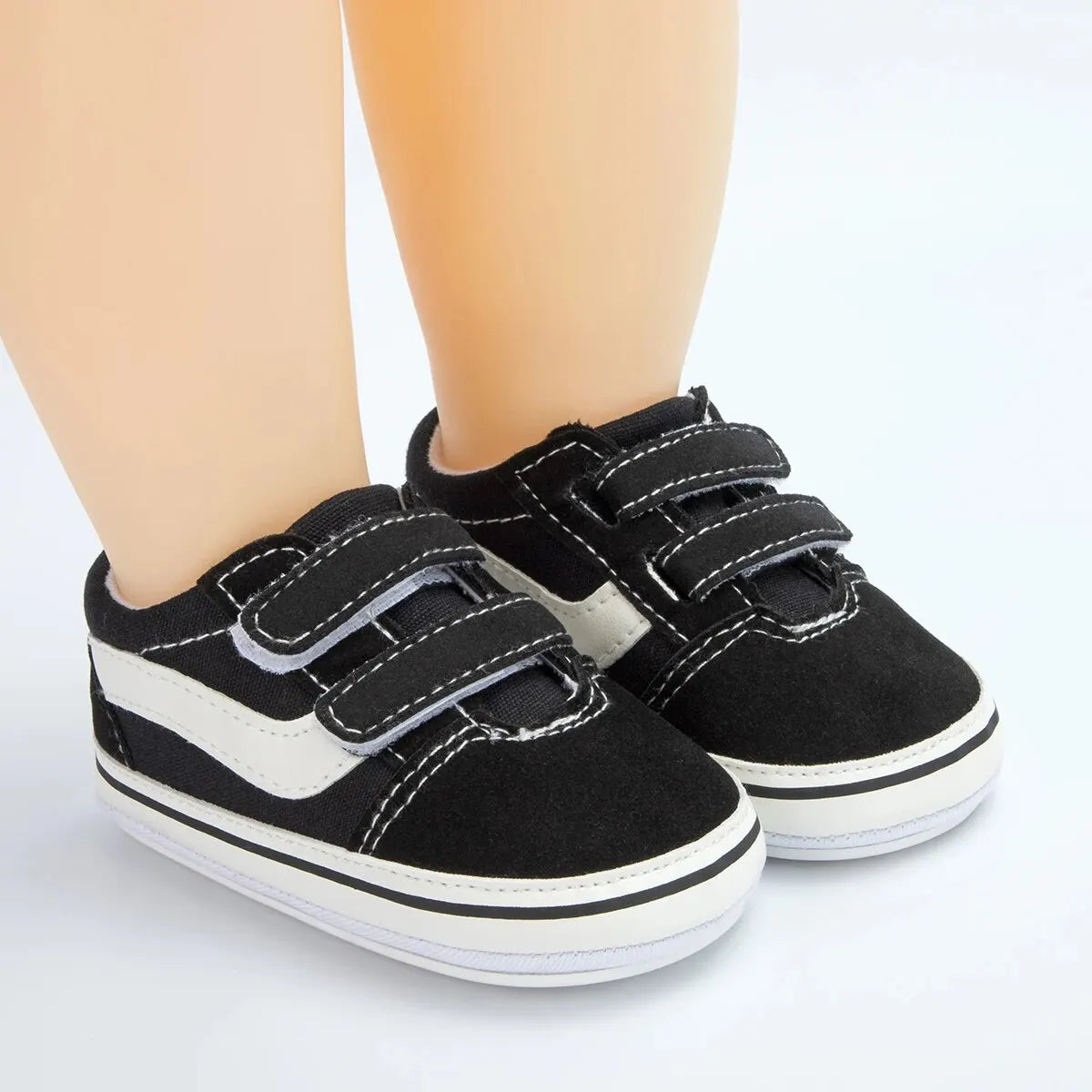 Chaussures Bébé Toile Unisexe Semelle Antidérapante – Sneakers Premiers Pas Garçon Fille Casual
