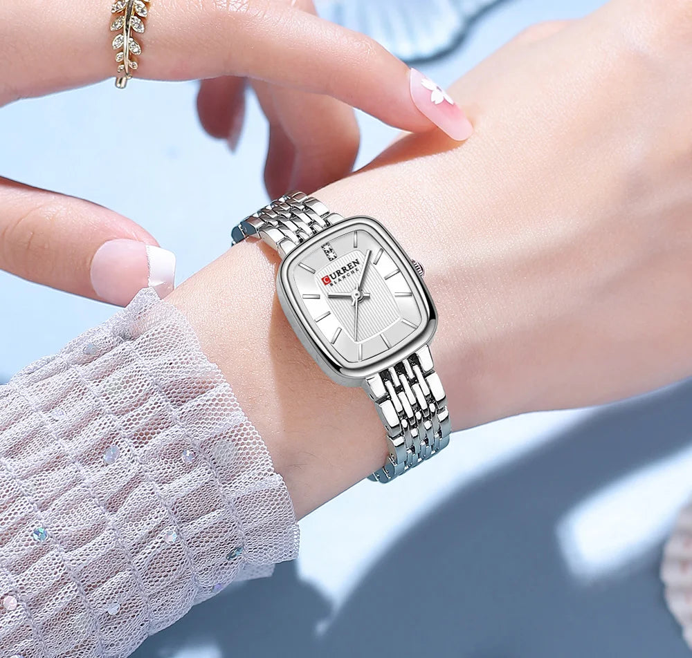 Montre Femme CURREN Dress Fashion Quartz – Bracelet Acier Simple Élégante Intemporelle