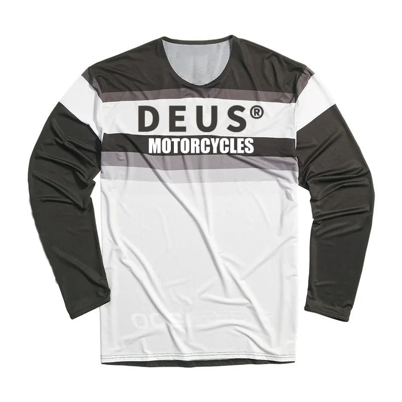 Maillot Vélo Homme Manches Longues Séchage Rapide – Motocross Downhill MTB Cyclisme Performance | Sport Homme Outdoor