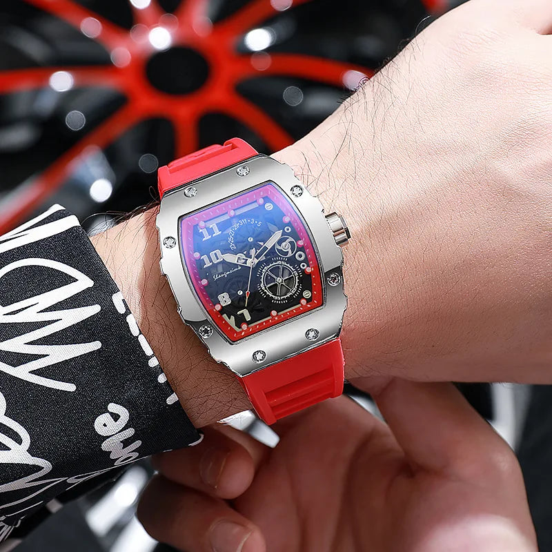 Montre Homme Fashion Luxe Silicone Jelly Quartz 2025 – Casual Tendance Idée Cadeau