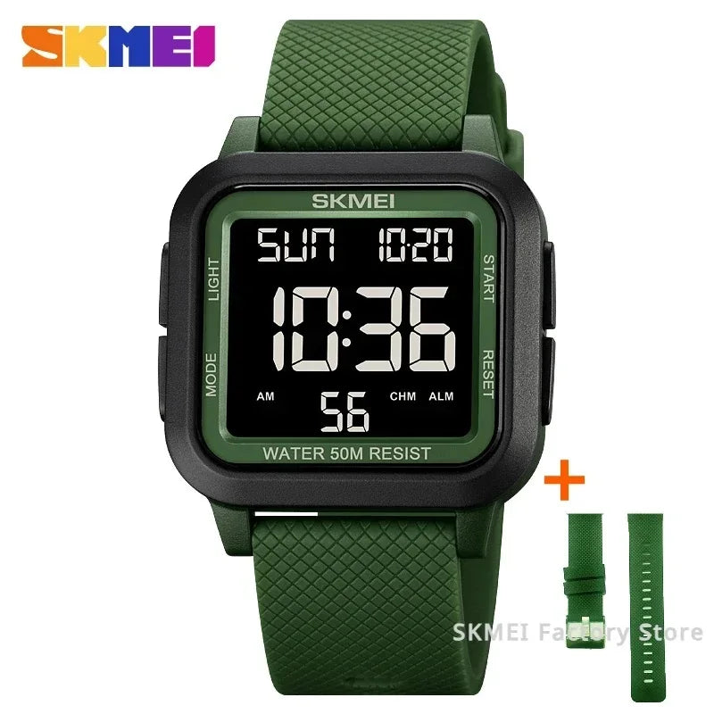 Montre Homme SKMEI 1894 Militaire Sport Luxe – LED Digital Électronique Étanche Reloj