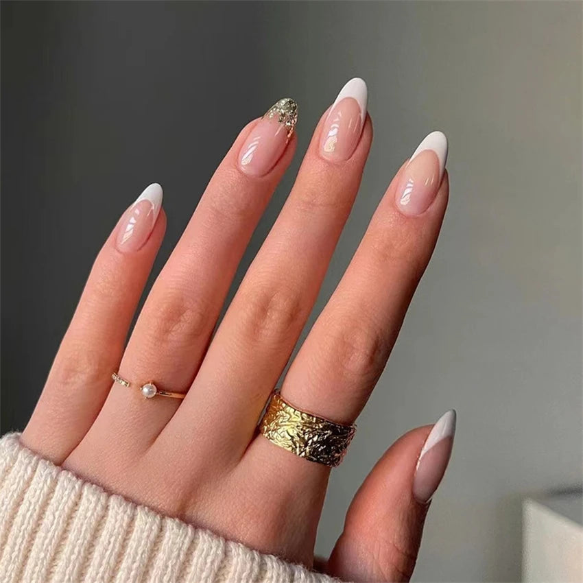 24 Faux Ongles Ballerina & Coffin Amovibles – Manucure Prête à Porter, Forme Amande & Coffin | Décoration Ongles Femme & Fille