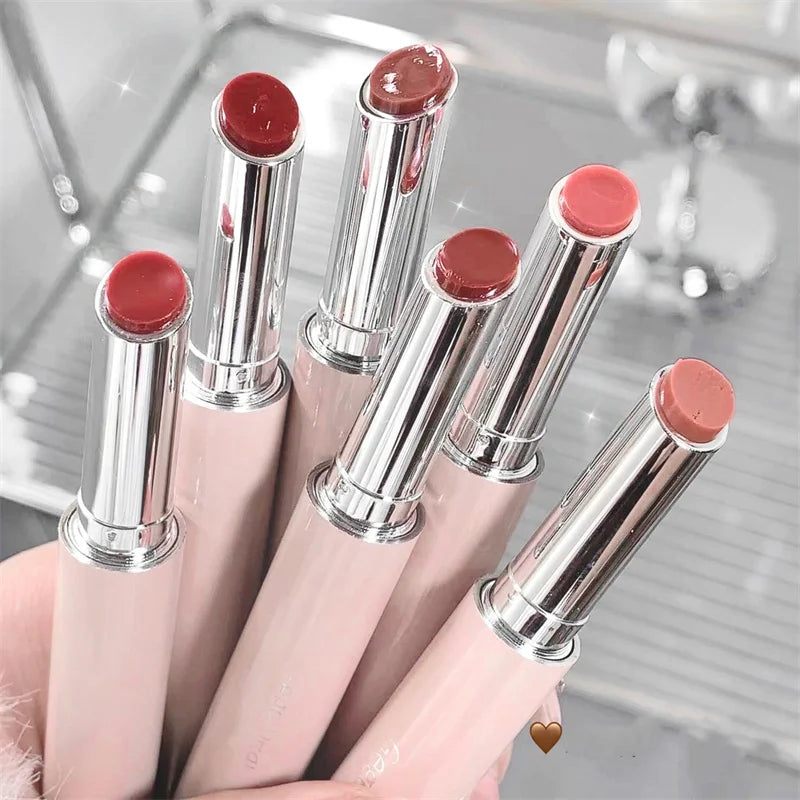 Gloss Jelly 6 Couleurs Miroir Hydratant – Rouge à Lèvres Solide Brillant Teinture Maquillage